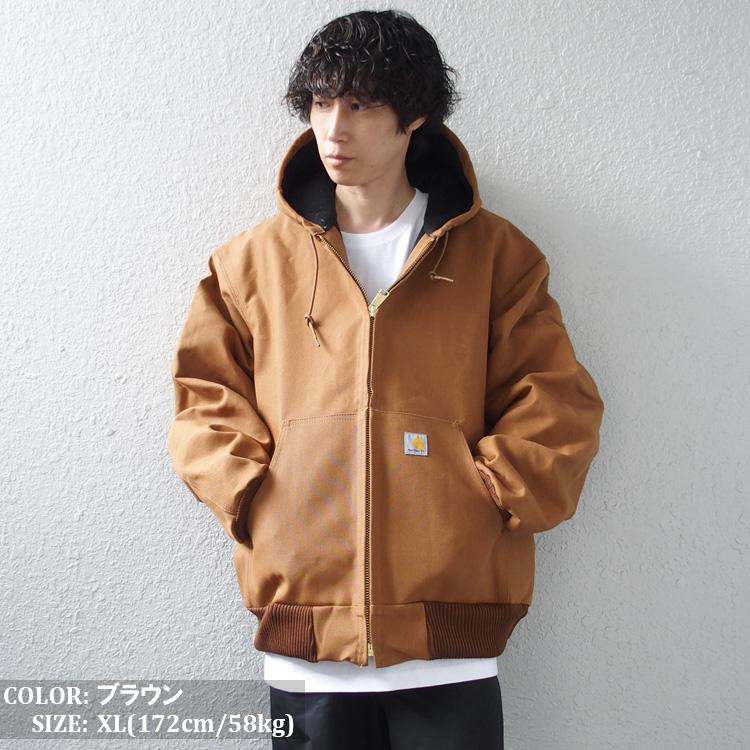 USA製□carhartt カーハート【L】アクティブジャケット ブラウン 茶