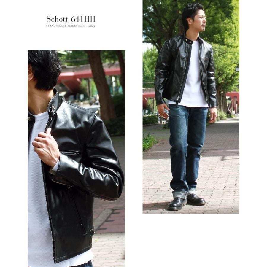 Schott N.Y.C（ショット） Schott 馬革 シングルライダース 641HH