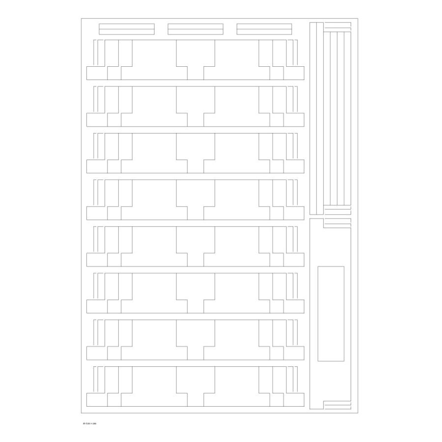 Nゲージ収納用中敷き 10枚セット Nゲージ車両収納用 A4ブックケース