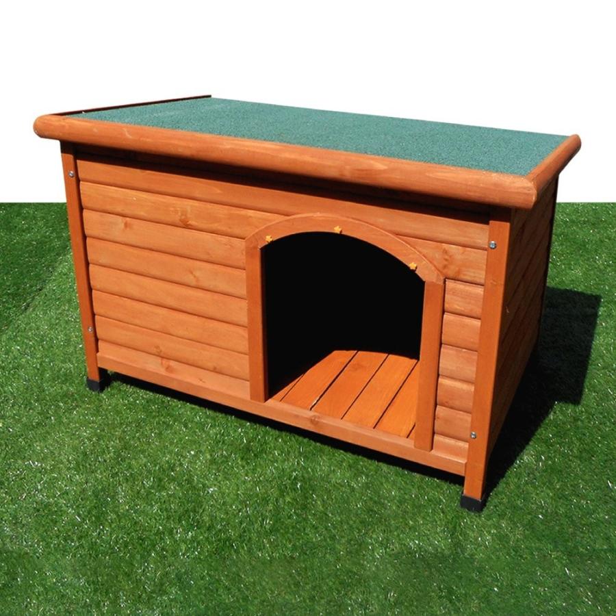 在庫限り」犬小屋 片屋根木製犬舎 Mサイズ 屋外 中型犬 DHW1018-M 組立