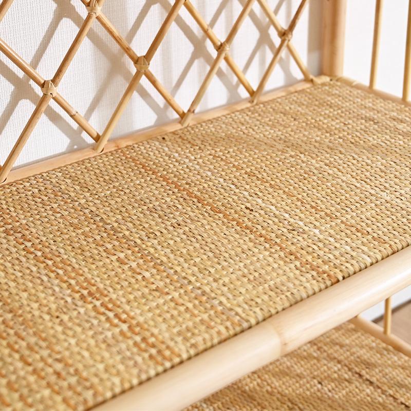 オープンラック 棚 4段 おしゃれ ラタン アジアン 北欧 家具