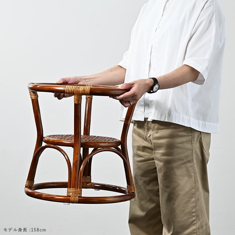 サイドテーブル 籐のテーブル ガラス ラタン 和風 T806HR 爆買