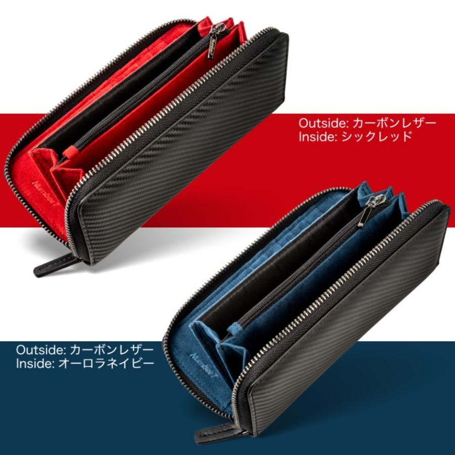 Number7 財布 長財布 メンズ財布 ラウンドファスナー メンズ 東レ
