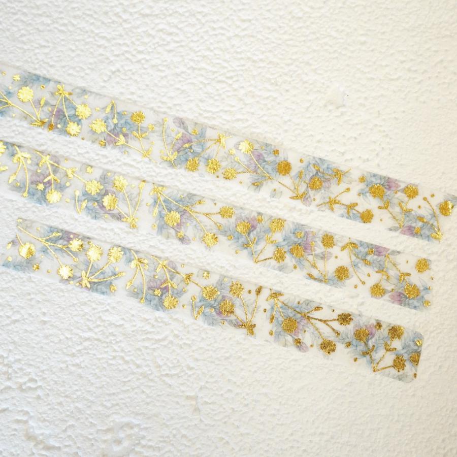 マスキングテープ】 10mm×10m おしゃれ 花 文房具 デコレーション