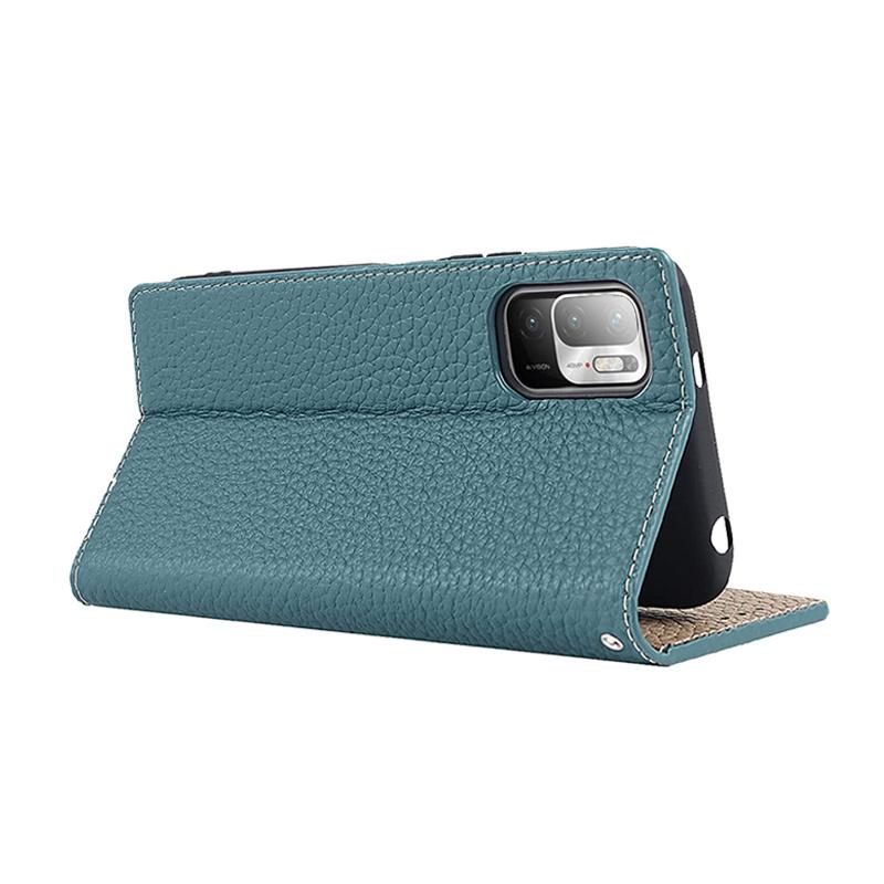 Redmi 本革 Xiaomi Note 10T / 10 JE ケース 手帳型 ストラップ付き