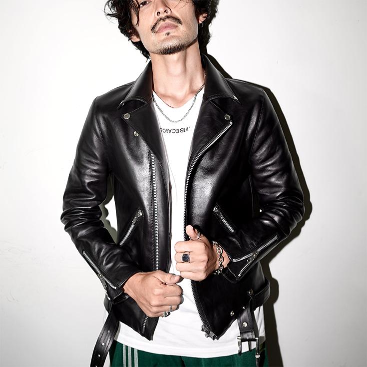 VALLET 本革 ダブルライダースジャケット メンズ ヴァレット