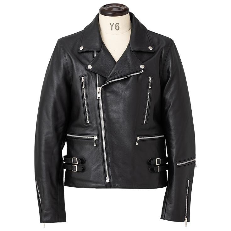 Horn Works 本革 UKタイプ ダブルライダースジャケット メンズ ホーン