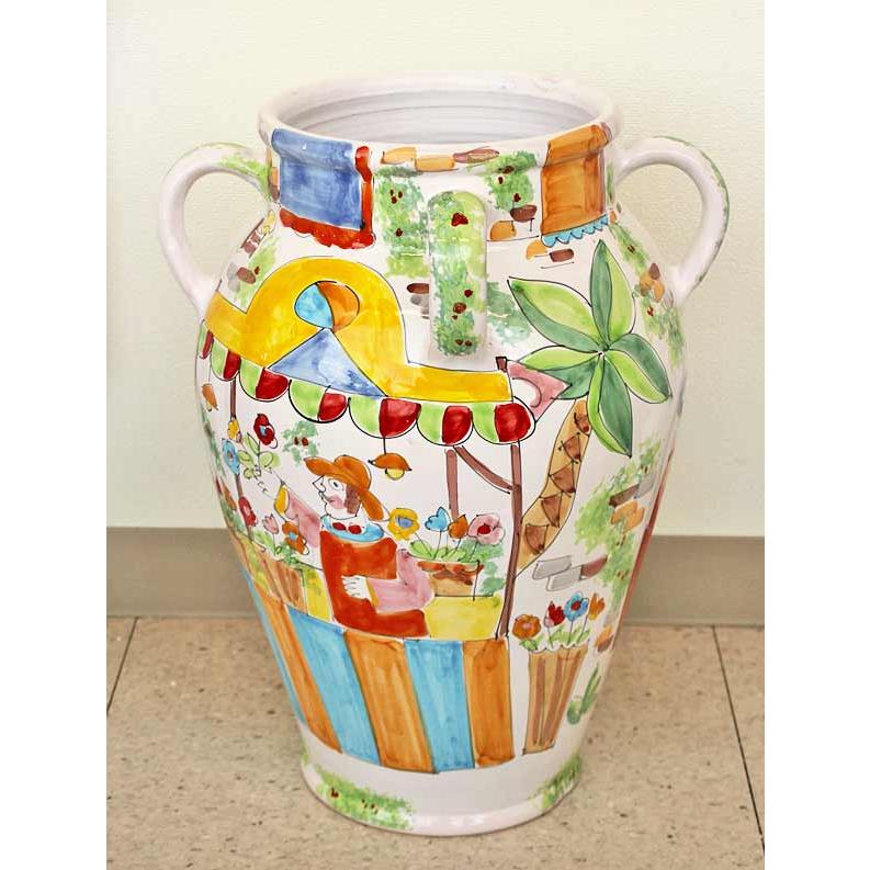 イタリア製 陶器皿額装 ☆BM)イタリア製/LA MUSA ITALY/ラ ミューザ