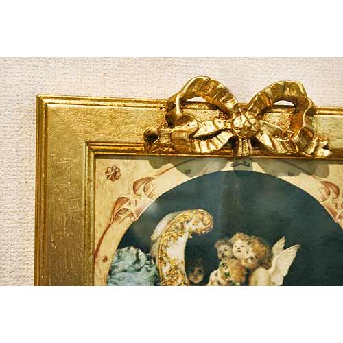 0003 絵画 天使の絵 赤 ピンク 額縁 0003 絵画 天使の絵 赤 ピンク 額縁