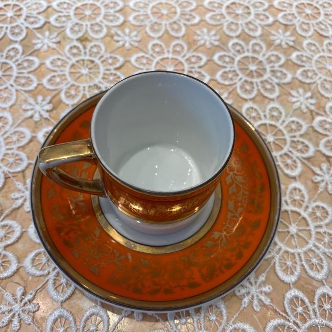 ノリタケ オールドノリタケ 東洋陶器 コクラ印 オレンジ 金彩花模様