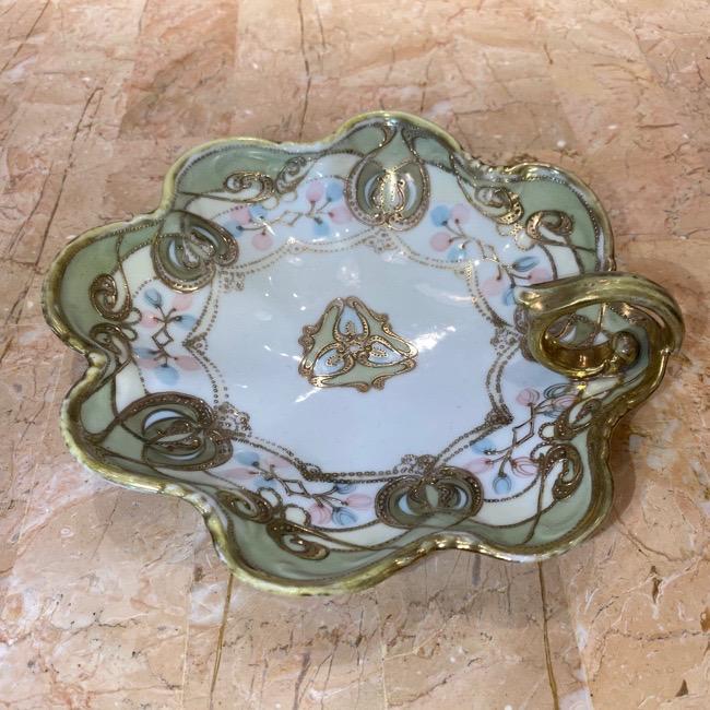 ノリタケ オールドノリタケ RCニッポンマーク 金彩盛上 手付 皿