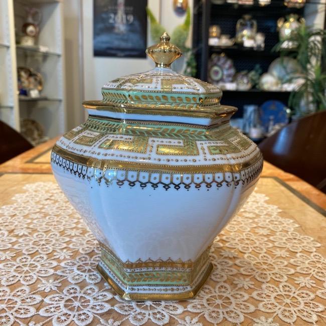 希少 大正初期 定価12万◇オールドノリタケ 金彩金盛 ティーポットと