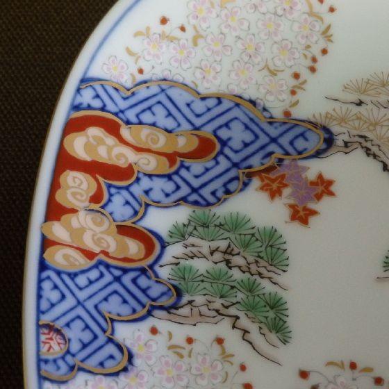 有田焼 賞美堂 春秋文銘々皿揃え（5客）其泉 得トクセール : リビング