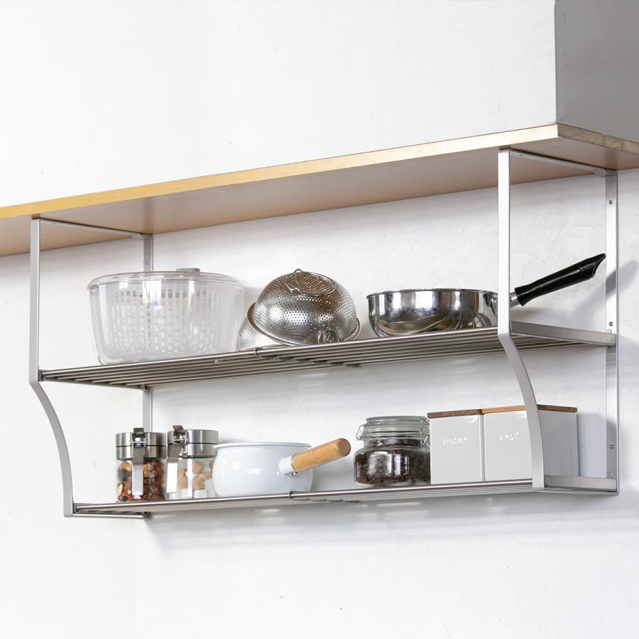 パイプ棚 吊棚 吊り棚 水切り棚 ラック 収納棚 壁掛け棚 棚 キッチン