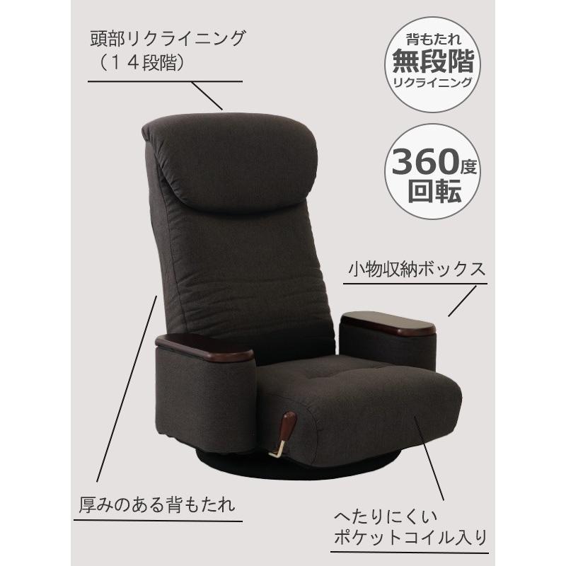 回転座椅子 松風 木製ボックス肘付 座面高21cm （ 座いす