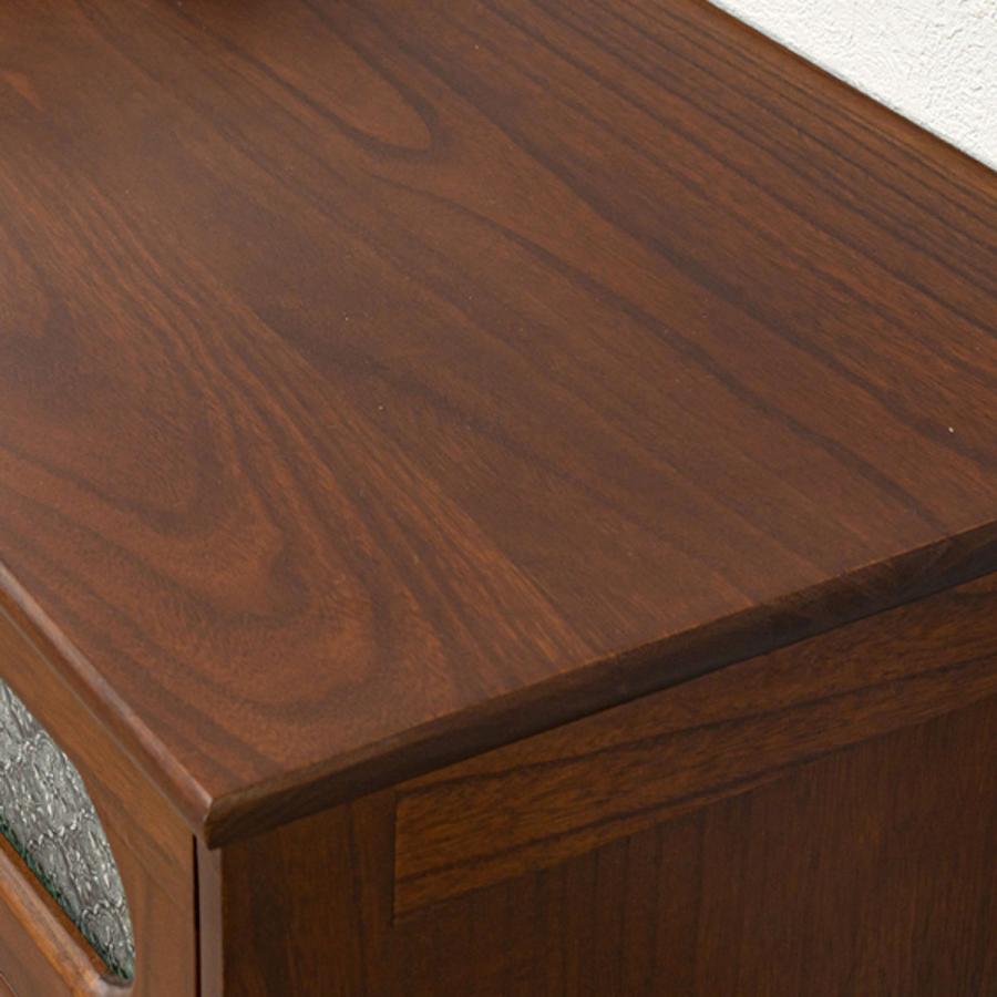 木製テレビ台 ガラス扉付き 4引き出し アイアン 木製テレビ台 ガラス扉