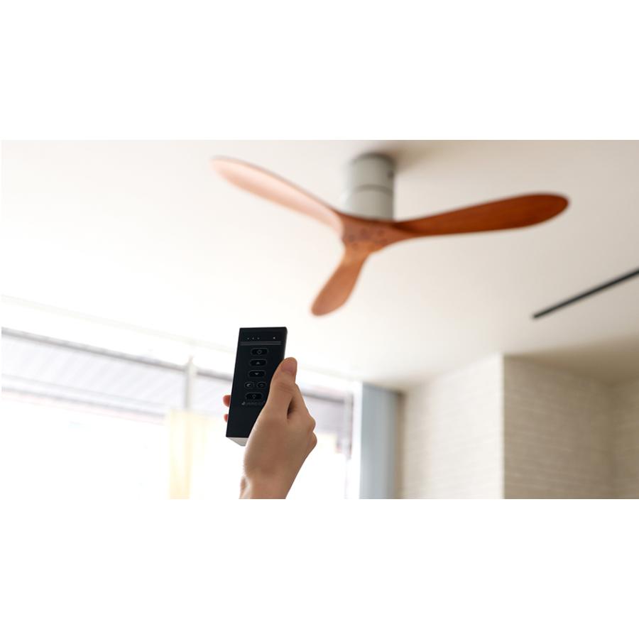 JAVALO ELF シーリングファン リモコン付き 木目 JE-CF025 掃除 軽量