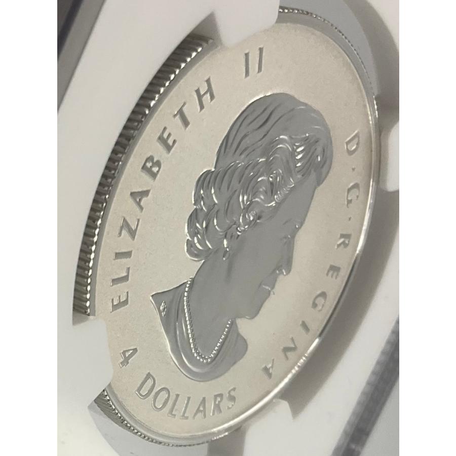 2020年 カナダ メイプルリーフ 1/2oz 4ドル 銀貨 エリザベス2世 NGC社