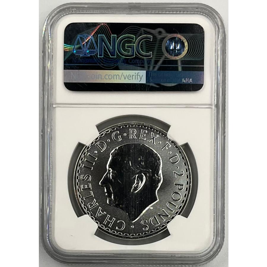 2025年 イギリス ブリタニア ロイヤルミント 1oz 2ポンド 銀貨