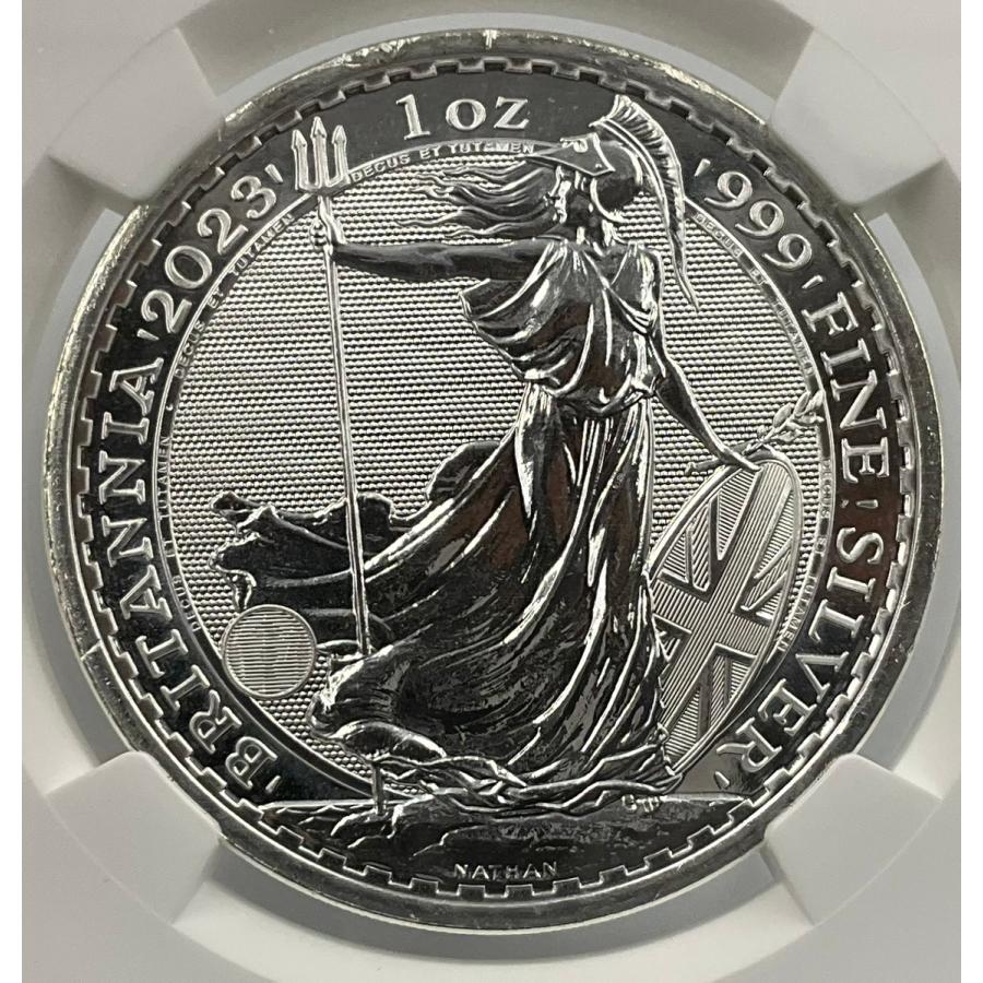 2025年 イギリス ブリタニア ロイヤルミント 1oz 2ポンド 銀貨