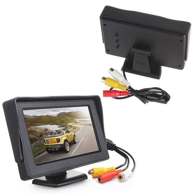 バックカメラセット 4.3インチオンダッシュモニター 超小型防水カメラ