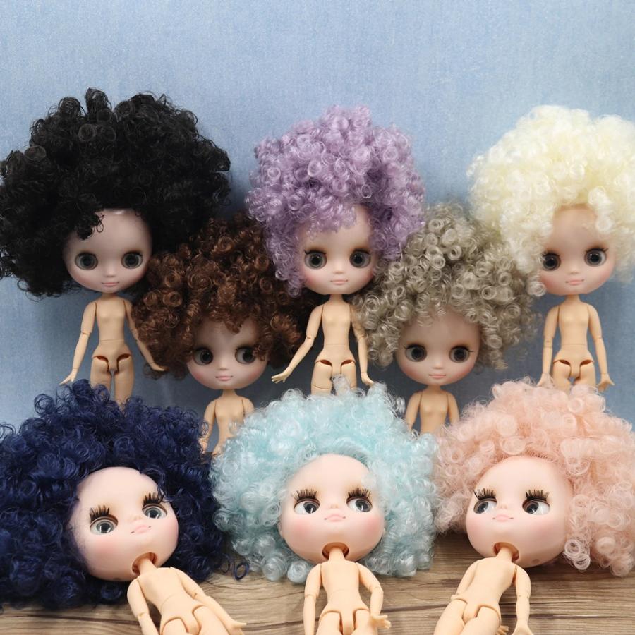 ミディ アイシードール アフロ 可動ボディ 1/8ドール カスタムドール