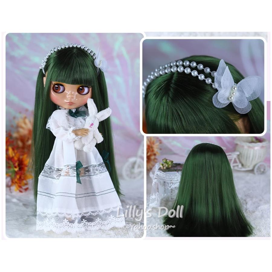 アイシードール グリーンヘアー ストレート タンスキン 可動ボディ 1/6