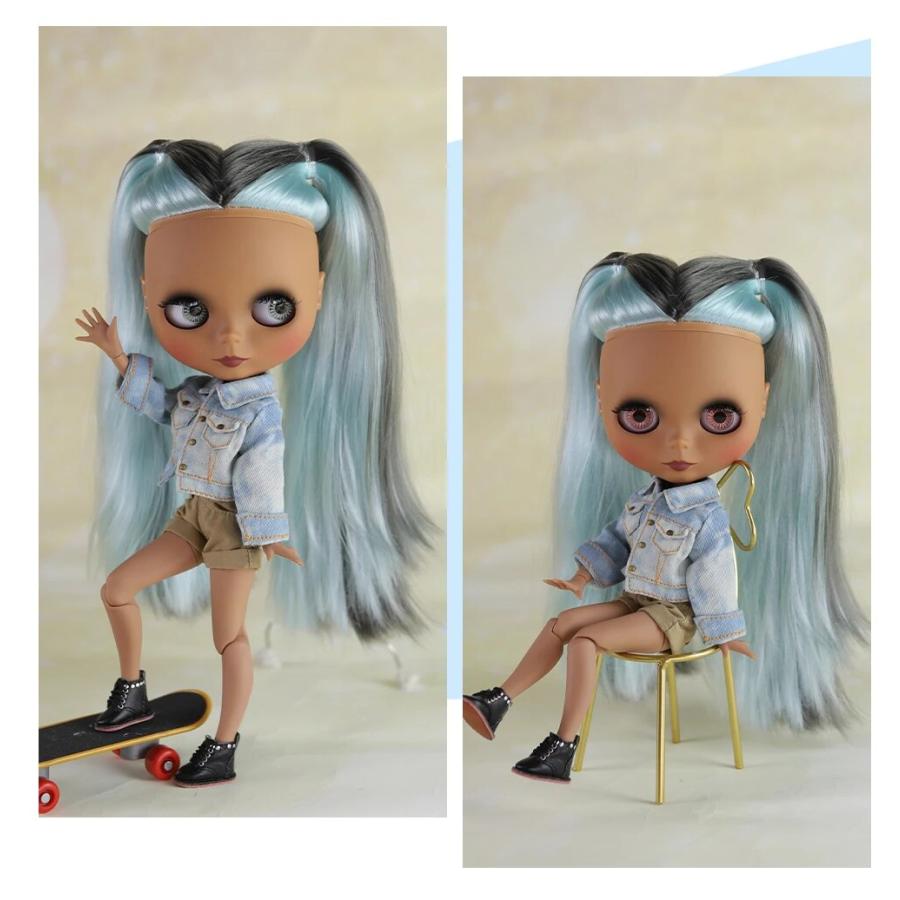 アイシードール ブラック 褐色 おもちゃ 着せ替え 人形 カスタムドール