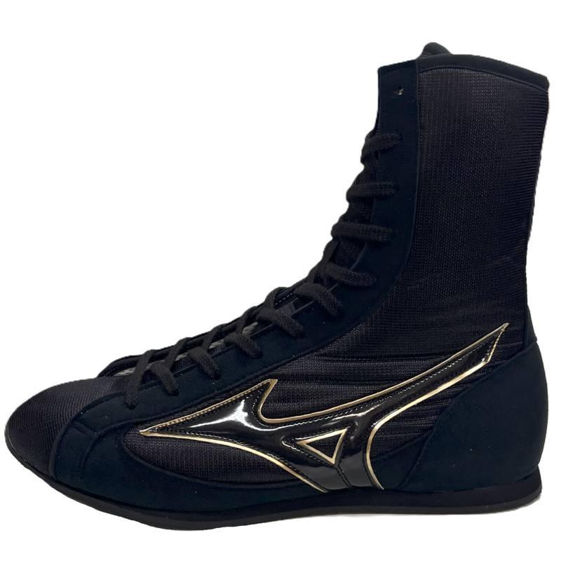 Mizuno ボクシングシューズ 黒/金/銀 Mizuno ボクシングシューズ 黒/金