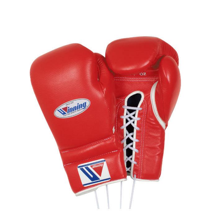 ウイニング winning ボクシンググローブ 緑／金 16オンス 紐式