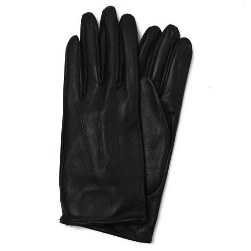 デンツ Milton レザーグローブ ブラック 8 アンラインド 英国製 羊革