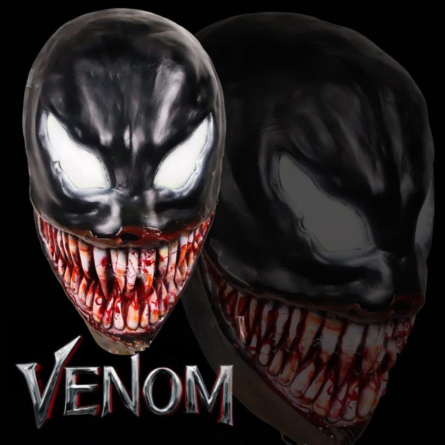 SALE中 ヴェノム マスク 仮面 パーティーVenom 牙 キバ 仮装