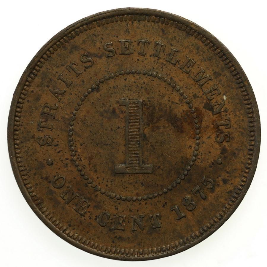 イギリス海峡植民地 ヴィクトリア ビクトリア 1875年 1セント 銅貨