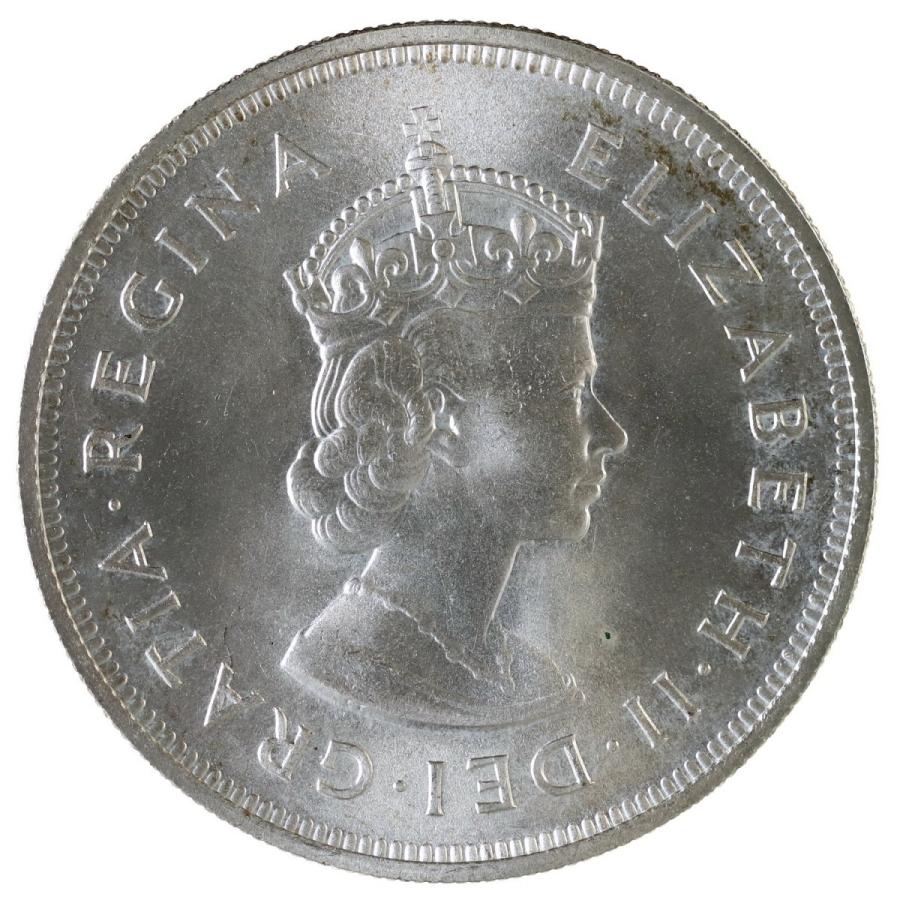 バミューダ諸島 1959年 1クラウン 大型銀貨 植民地創立350年記念