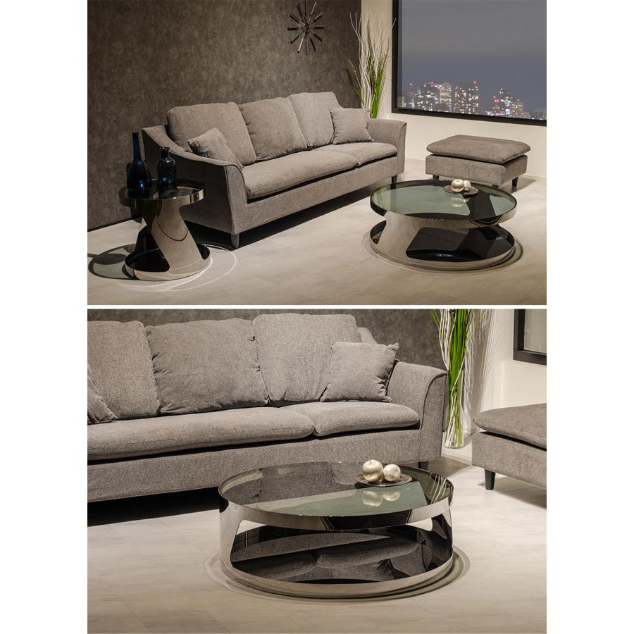 ラリー様 HR810 レトロなガラステーブル スチール シルバー 楽天市場