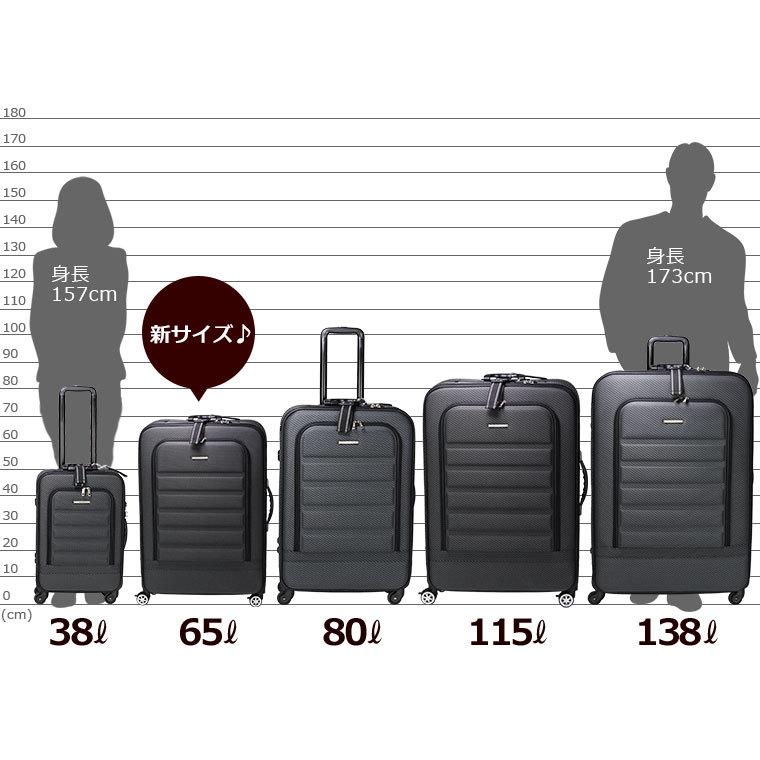 ストッパー付 キャリーバッグ Lサイズ 115L 7泊〜長期用シフレ