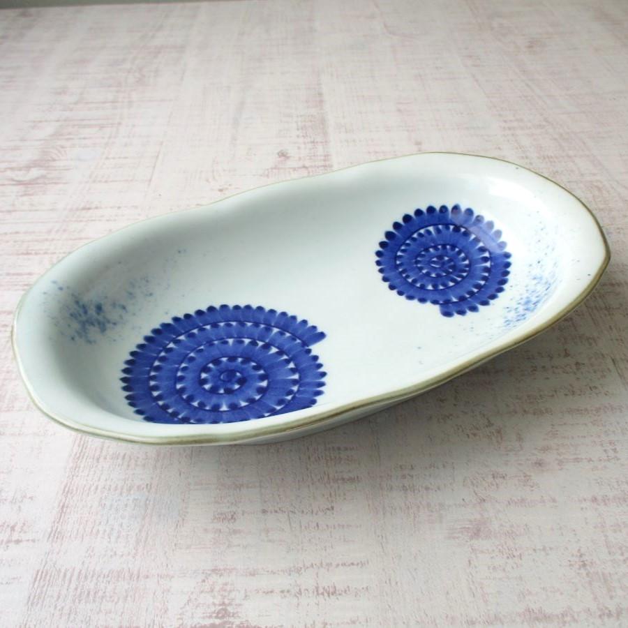 有田焼 伊万里焼 染付 蛸唐草 カレー皿 楕円皿 深皿 盛皿 パスタ皿 和