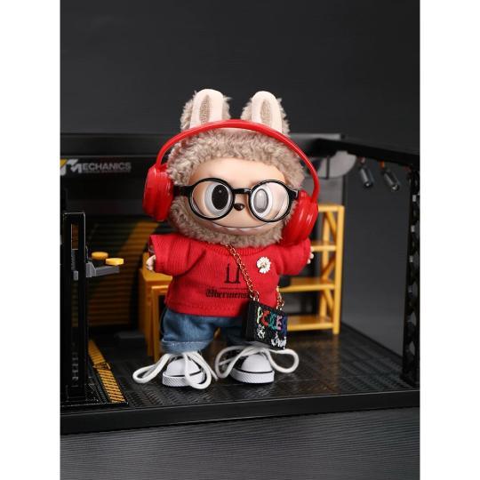 新品6点セット labubuラブブぬいぐるみ服17cm着せ替え着ぐるみ : 夢