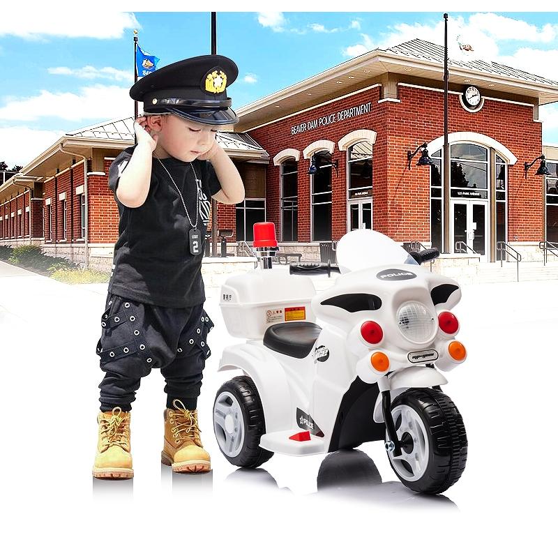 乗用玩具 電動乗用玩具 白バイ POLICE MOTORCYCLE ポリスモーター