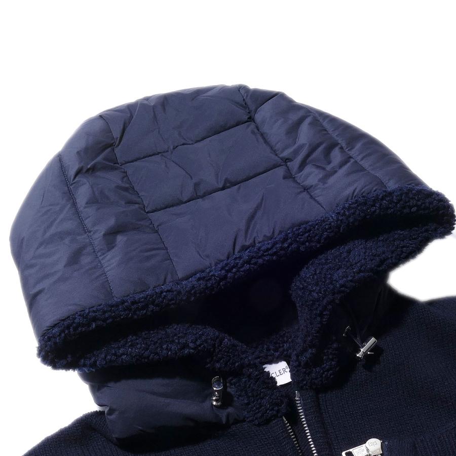 MONCLER（モンクレール） イタリア製ウールニットジップアップパーカー