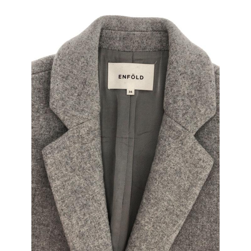 ENFOLD（エンフォルド） 16AW ウールチェスターコート グレー 36