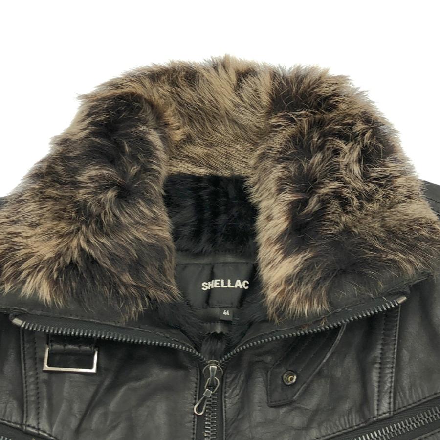 SHELLAC（シェラック） 裏地ラビットファーホースレザージャケット