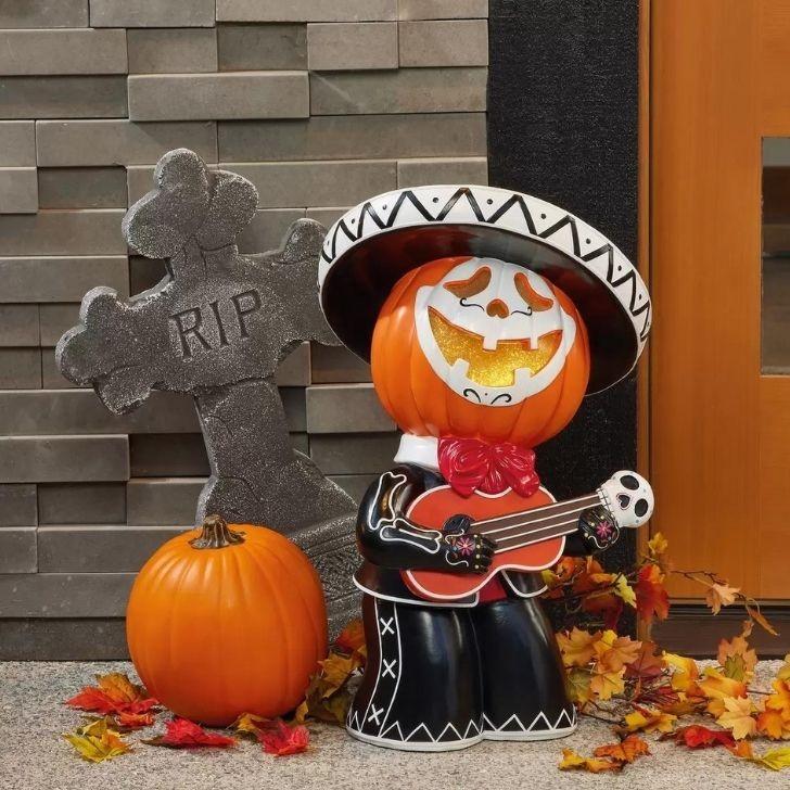 ハロウィン スケルトン パンクロッカー 約185センチコストコ店頭