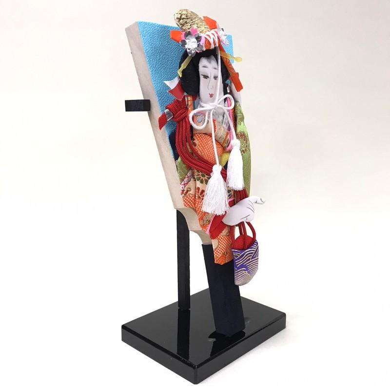 汐汲 【7号押絵羽子板】 初正月 コンパクト 豆羽子板 ミニ羽子板 飾り