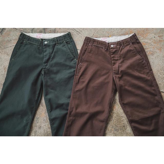 TCBジーンズ Stay Gold Chino/ Tree Green &Trunk Brown : モーリー