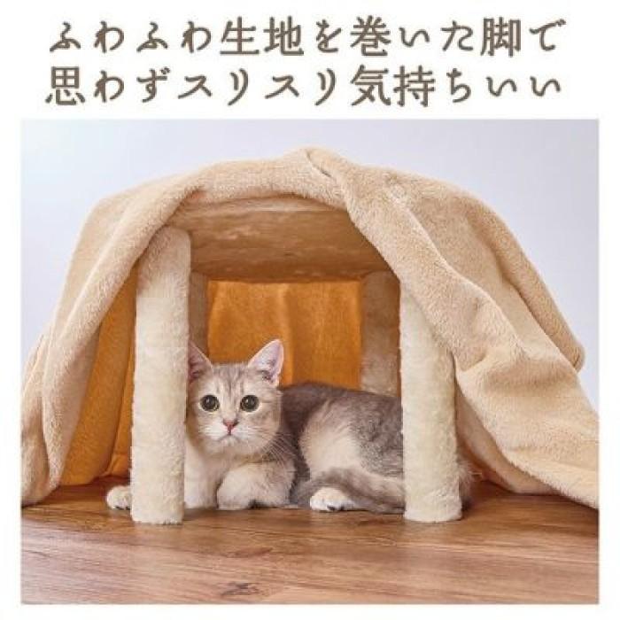 Petio（ペティオ） 猫用 猫のためのくつろぎ木目こたつ ヒーターレス