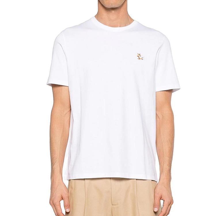 WHITE】メゾンキツネ MAISON KITSUNE Tシャツ メンズ チラックス