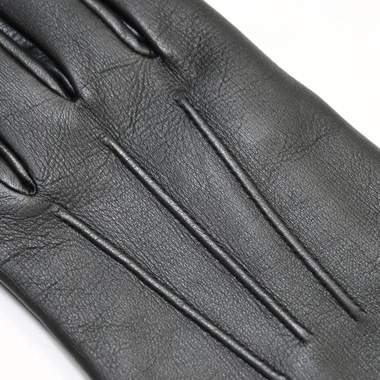 DENTS BATH 9001 ブラック レザー手袋 BLACK7.5 カシミヤ DENTS BATH