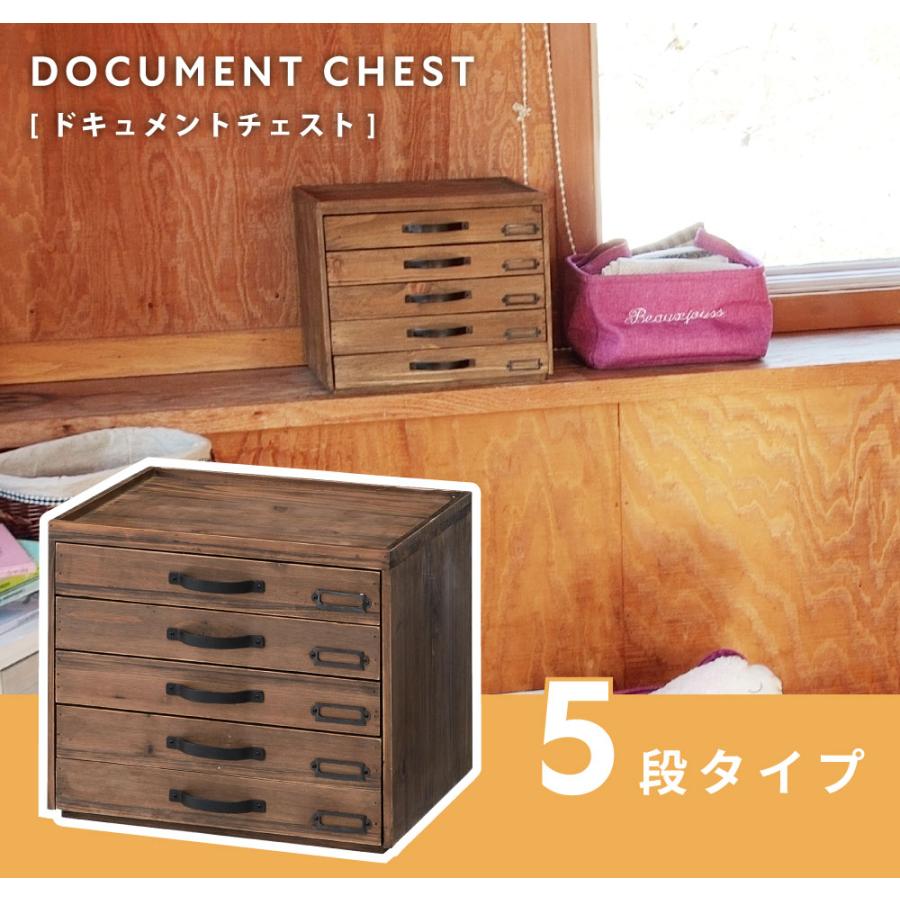 東谷 収納ボックス 収納 5段 引き出し 木製 おしゃれ 収納箱 小物収納