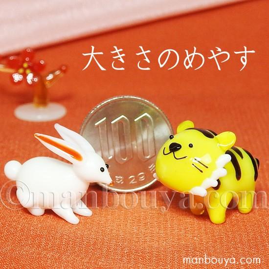 ミニチュア ガラス細工 干支 正月 飾り グラススクエア 十二支シリーズ